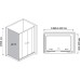 Душевой уголок RGW Classic CL-43 (1260-1310)x700 чистое стекло
