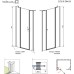 Душевая дверь в нишу Radaway Idea DWJS 130 R