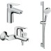 Душевой комплект Hansgrohe SET Logis E 100 (c)