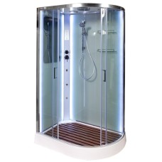 Душевая кабина Deto A102L LED+GM 120x80 с гидромассажем