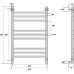 Полотенцесушитель водяной Energy Breeze Prestige 80x50