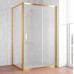 Душевой уголок Vegas Glass ZP+ZPV 120*80 09 10 профиль золото, стекло сатин