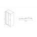 Душевая дверь в нишу Abber Schwarzer Diamant AG30150B 150x195