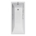 Чугунная ванна Vinsent Veron Square 140x70x45 с квадратными ручками оружейная сталь и антискользящим покрытием