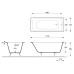Чугунная ванна Vinsent Veron Devon 175x75x45 с ручками и антискользящим покрытием