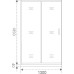 Душевая дверь в нишу Good Door Latte WTW-130-C-WE