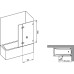 Шторка на ванну Ravak BVS2-100 R Transparent, фурнитура хром