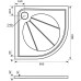 Душевой поддон Good Door Эклипс 90x90 белый