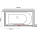 Шторка на ванну GuteWetter Slide Part GV-863A правая 180x90 см стекло бесцветное, профиль хром