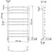 Полотенцесушитель водяной Secado Агата 2 50x80