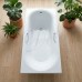 Ванна из искусственного камня Delice Dolce 170x70 глянцевая с ручками хром DLR330058R-G