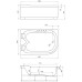 Акриловая ванна Royal Bath Norway RB331100K L 180x120 с каркасом
