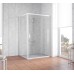 Душевой уголок Vegas Glass ZP+ZPV 110*100 01 01 профиль белый, стекло прозрачное