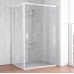 Душевой уголок Vegas Glass ZP+ZPV 110*100 01 01 профиль белый, стекло прозрачное