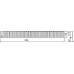 Решетка AlcaPlast Line 550L глянцевая
