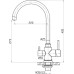 Смеситель BelBagno Nova BB LAM15A IN для кухонной мойки