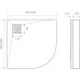 Душевой поддон Good Door Essentia R 90x90 графит