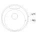 Комплект  Мойка кухонная Oulin OL-R510 + Смеситель VitrA Fold S Sink Mixer A42155EXP для кухонной мойки