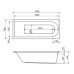 Акриловая ванна Excellent Actima Aurum Slim 170x70