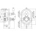Термостат Cezares Elite VDIM2-T-01-Bi С ВНУТРЕННЕЙ ЧАСТЬЮ, хром