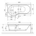 Акриловая ванна Excellent Be Spot 160x80 L