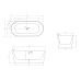 Акриловая ванна ABBER AB9209MW 170x80