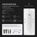 Чугунная ванна Vinsent Veron Soissons 170x70x42 с квадратными хромированными ручками и антискользящим покрытием