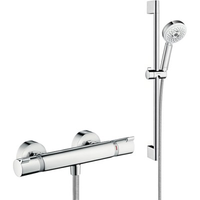 Душевой комплект Hansgrohe Ecostat Comfort 13116000 термостат + душевой гарнитур
