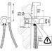 Гигиенический душ Nice Giulini RU-GIU.FSH25BO со смесителем, С ВНУТРЕННЕЙ ЧАСТЬЮ