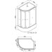 Душевая кабина Loranto CS-66120-20R G 120x80