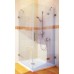 Душевой уголок GuteWetter Lux Square GK-003 правый 90x90 см стекло бесцветное 6-8, фурнитура хром