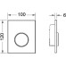 Кнопка смыва TECE Loop Urinal 9242600 белая