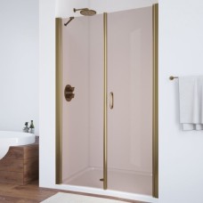 Душевая дверь в нишу Vegas Glass EP-F-2 105 05 05 R профиль бронза, стекло бронза 