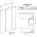 Шторка на ванну Radaway Torrenta PND 120 прозрачное стекло R