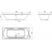 Акриловая ванна BelBagno BB104-180-80
