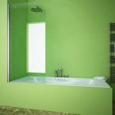 Шторка на ванну GuteWetter Lux Pearl GV-601AS левая 85 см стекло бесцветное, профиль хром 