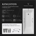 Чугунная ванна Vinsent Veron Kingston 180x80x50 с квадратными хромированными ручками