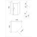 Душевое ограждение Niagara NG-6834-08 BLACK 100x100