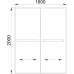 Душевая дверь в нишу Royal Bath RB-F2011-1600