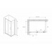 Душевое ограждение Abber Schwarzer Diamant AG301505-S905 150x90