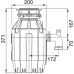Измельчитель отходов Franke Turbo Elite TE-75 с пневмокнопкой