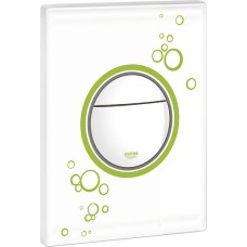 Кнопка смыва Grohe Nova Cosmopolitan 38847LS0 белая с зеленым 