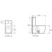 Унитаз-компакт Milleau ROCHE M8381WH