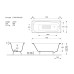 Чугунная ванна Vinsent Veron Concept 170x70x42 с антискользящим покрытием