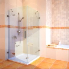 Душевой уголок GuteWetter Lux Square GK-003 левый 100x100 см стекло бесцветное 6-8, фурнитура хром 
