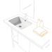Раковина White Stone Sink 56 см