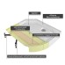 Душевая кабина AvaCan K2810 LED 100x80