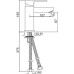 Смеситель Jaquar Kubix-F KUB-CHR-35023FB для раковины