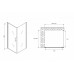 Душевое ограждение Abber Sonnenstrand AG04100B-S80B 100x80