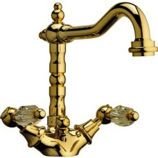 Смеситель Webert Alexandra AL700302010 золото для раковины 